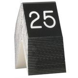 Cal-Mil&reg; 3" x 3" Black/White No.Tent (No.26 to No.50)