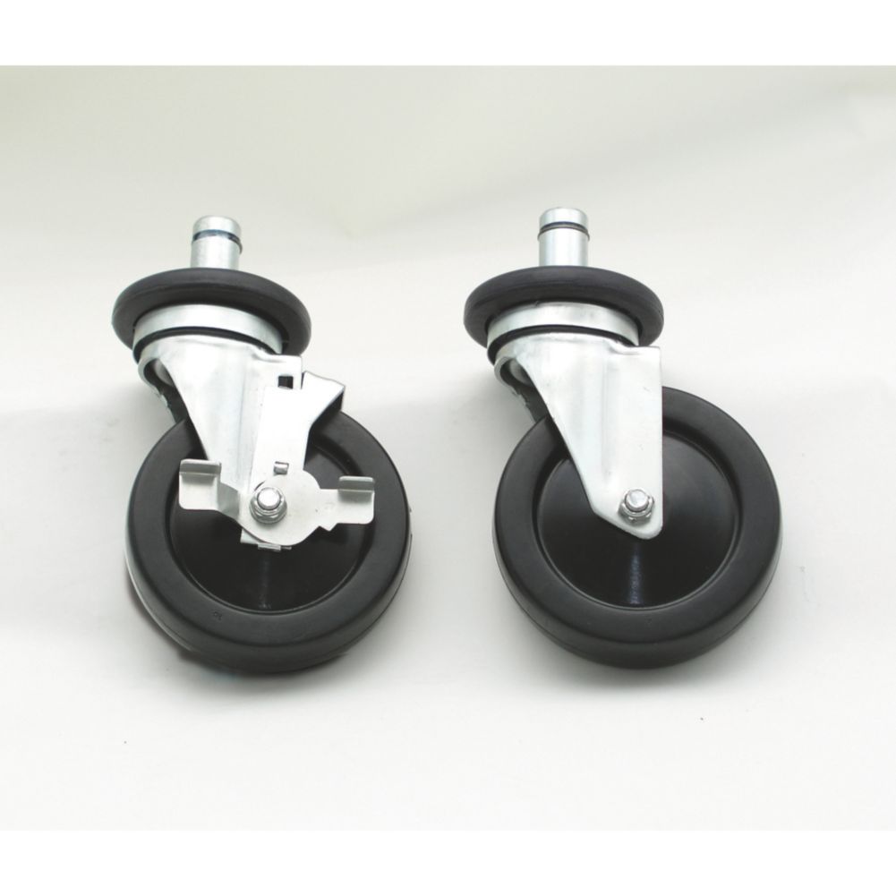 Advance Tabco (4) 5" Rubber Swivel Stem Casters, EC-25