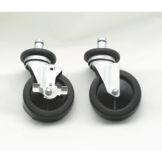 Advance Tabco (4) 5" Rubber Swivel Stem Casters, EC-25