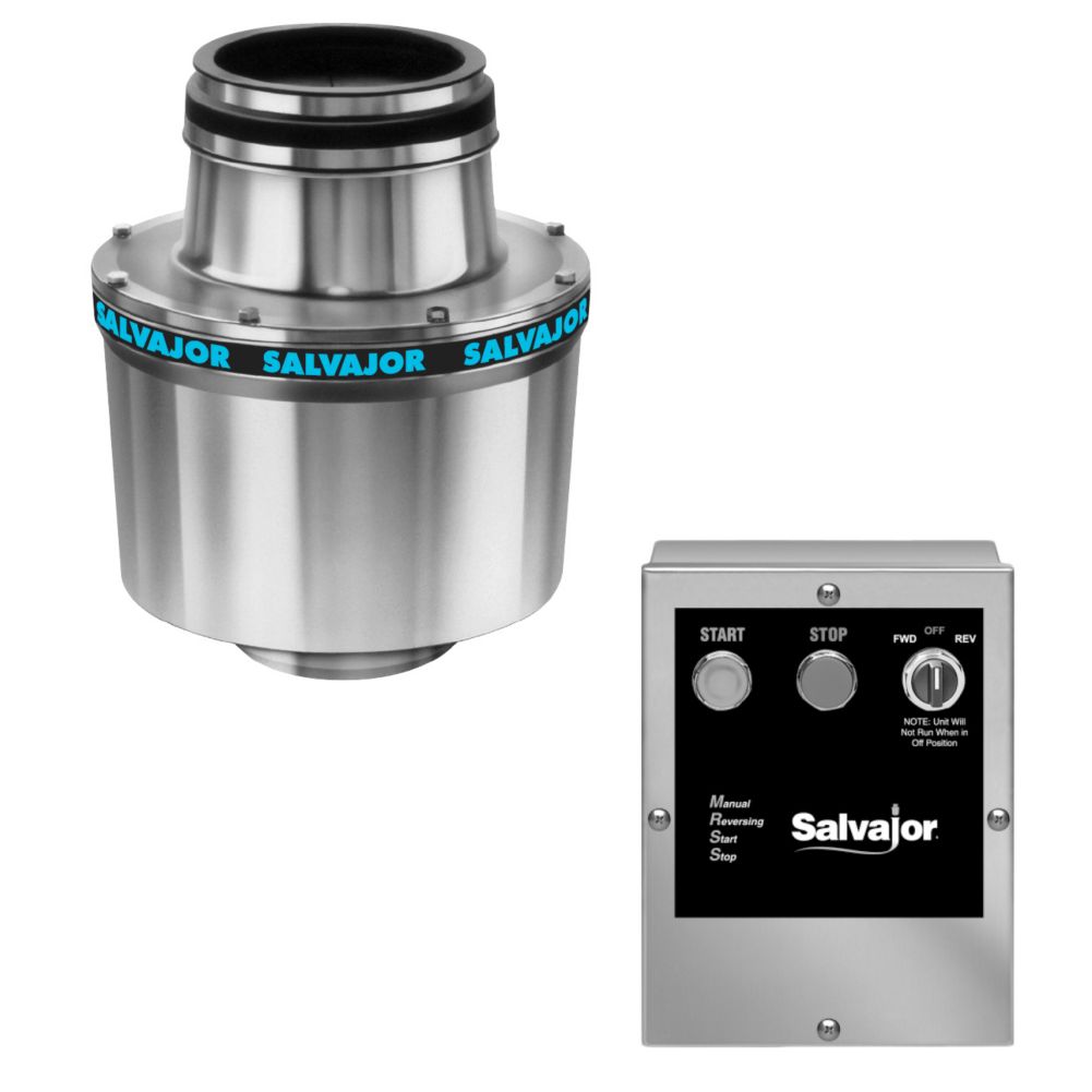 Salvajor 3/4-HP Disposer w/ 3-1/2" Sink Assembly and MRSS Control