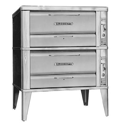 Blodgett S/S Deck Type Gas Double Pizza Oven Base Only, 12" H