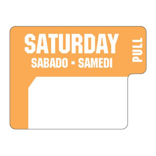 Ecolab Food Safety Duradot "Saturday" Label