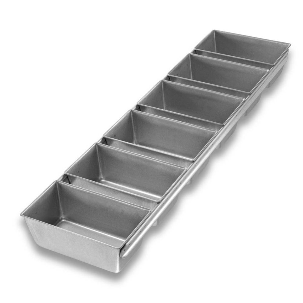 Chicago Metallic Bakeware Aluminized Steel 6-Strap Open Top Bread Pans
