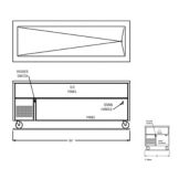 Randell&reg; Refrigerated 6 Pan Size Open Base Cold Food Table