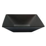 Bugambilia XXL Deep Square Buffet Bowl, Solid Black, 432 oz