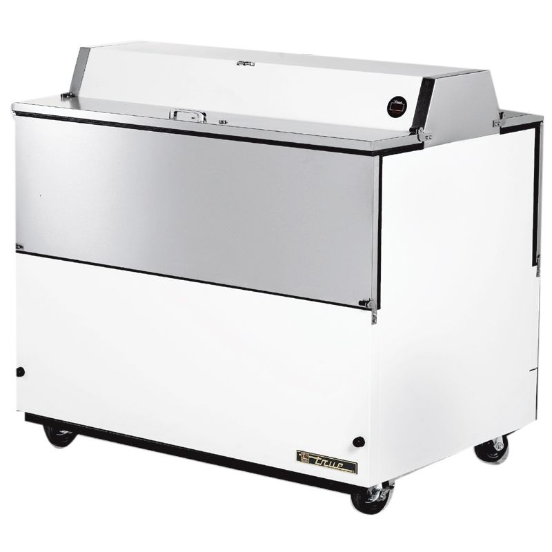 True&reg; Dual Sided White Vinyl and S/S 20.9 Cu Ft Milk Cooler
