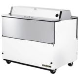 True&reg; Dual Sided White Vinyl and S/S 20.9 Cu Ft Milk Cooler