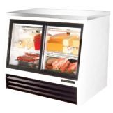 True&reg; 4-Sliding Door Low-Height 17 Cu Ft Pass-Thru Deli Case