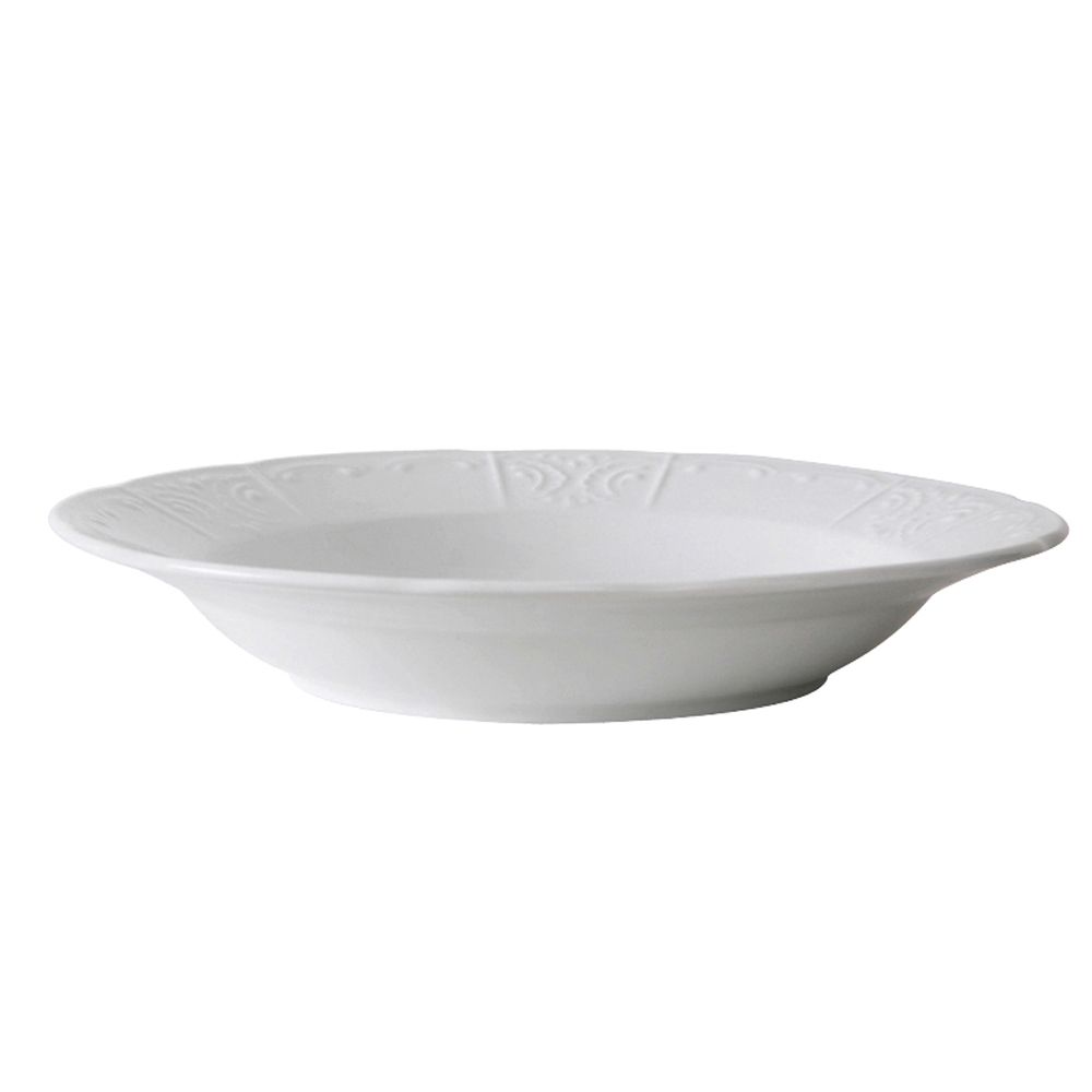 Tuxton&reg; Chicago 8-1/2 Oz. Porcelain White Rim Soup Bowl