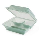 G.E.T. Eco-Takeouts&trade; Polypropylene 3-Comp Re-Usable Container