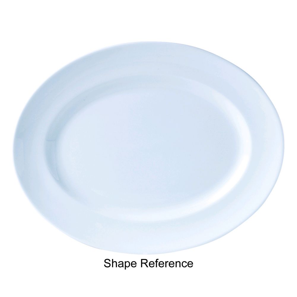 Steelite Intl. Monaco Ambassador Burgundy Oval Dish, 11"