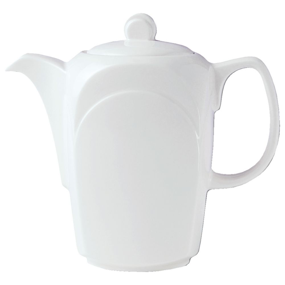 Steelite Distinction Bianco White 11 Oz. Coffee Pot with Lid D