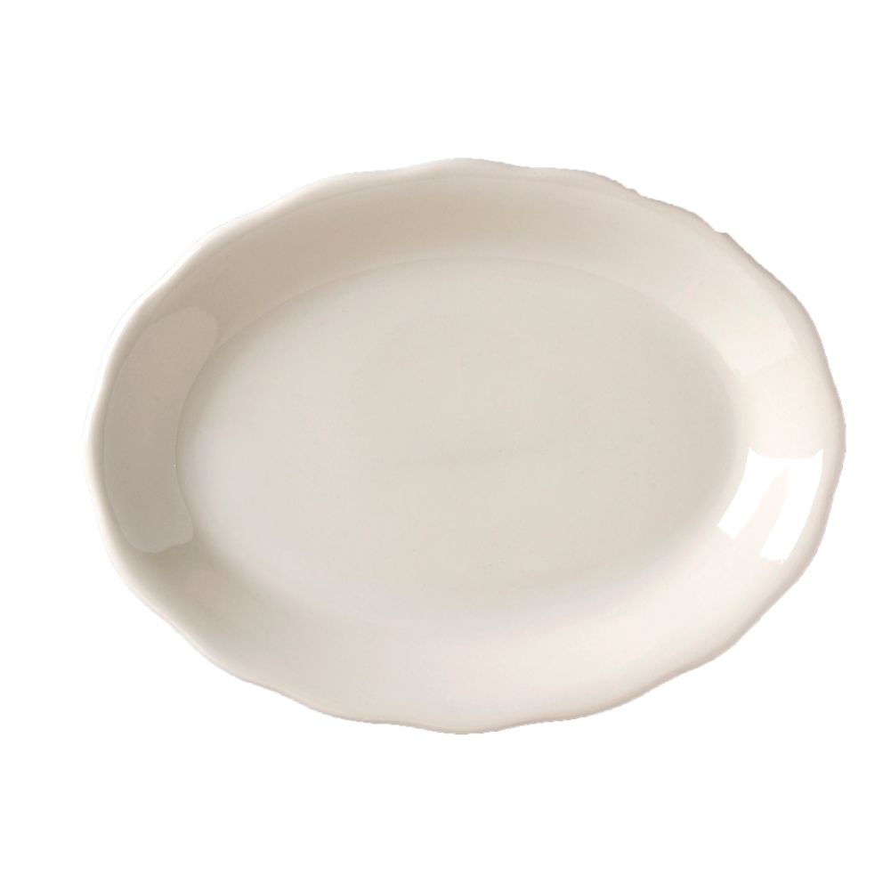Vertex&reg; China California American White Scalloped 9-5/8 In Platter