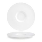 Front Of The House&reg; 12-1/2" White Porcelain Monaco Plate