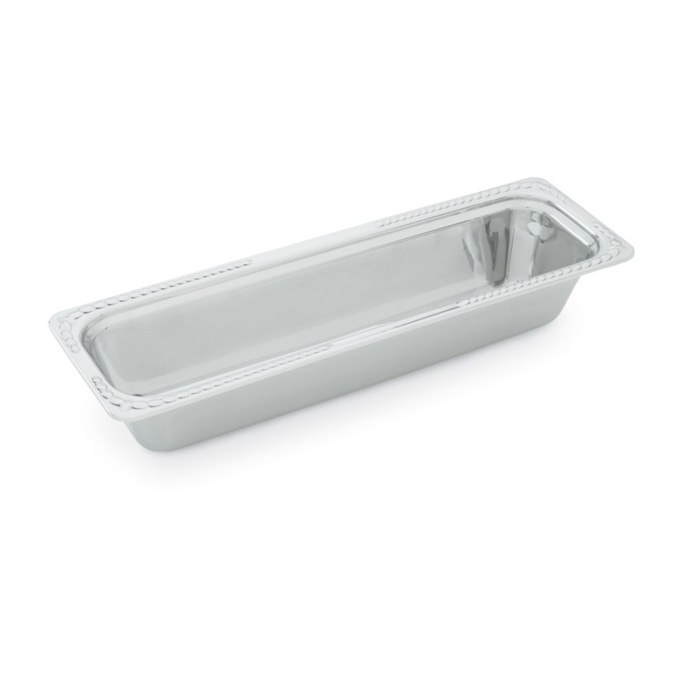 Miramar Half Size Long Rectangular Polished S/S Decorative Pan, 4.4 Qt