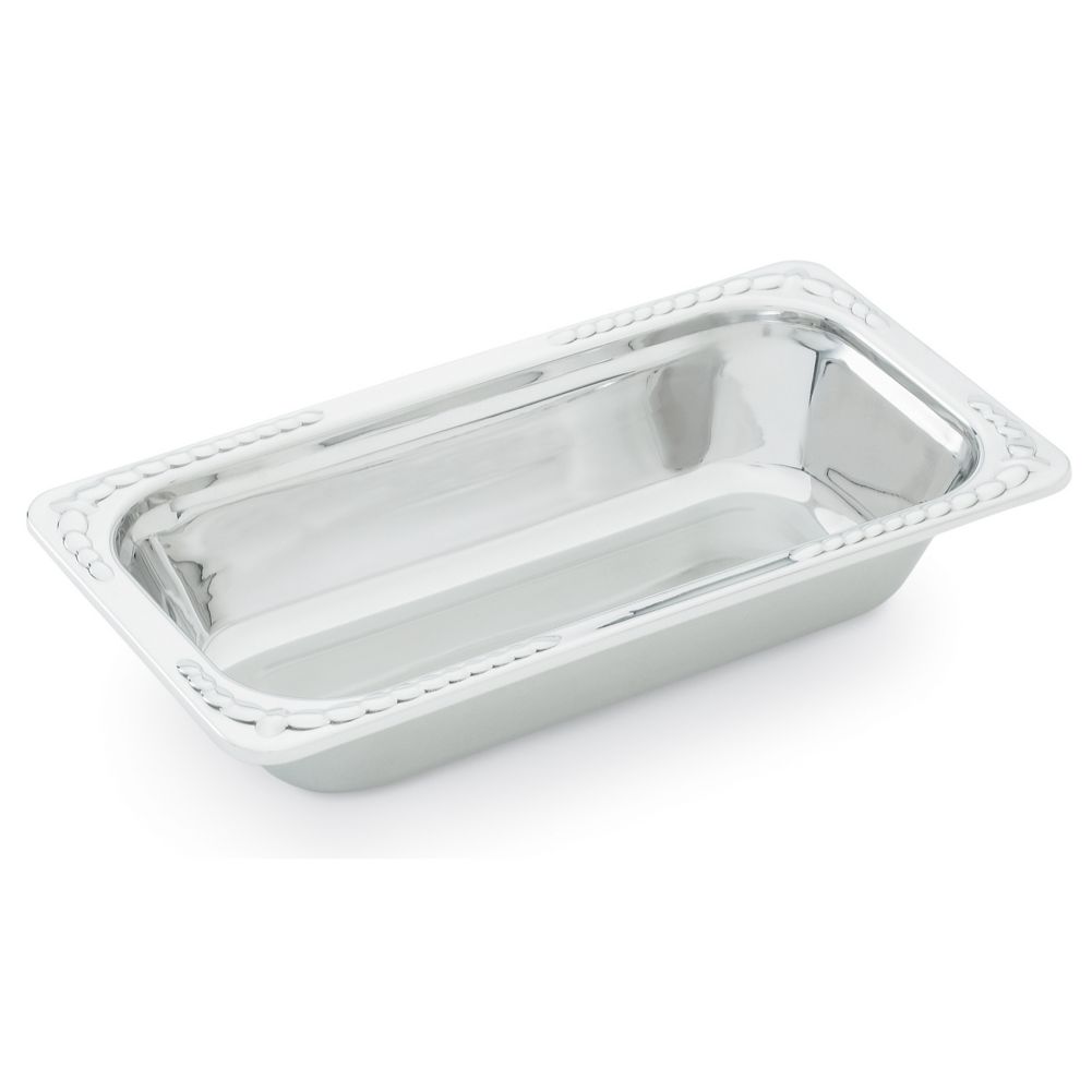 Miramar 1/3 Size Rectangular Polished S/S Decorative Pan, 2.7 Qt