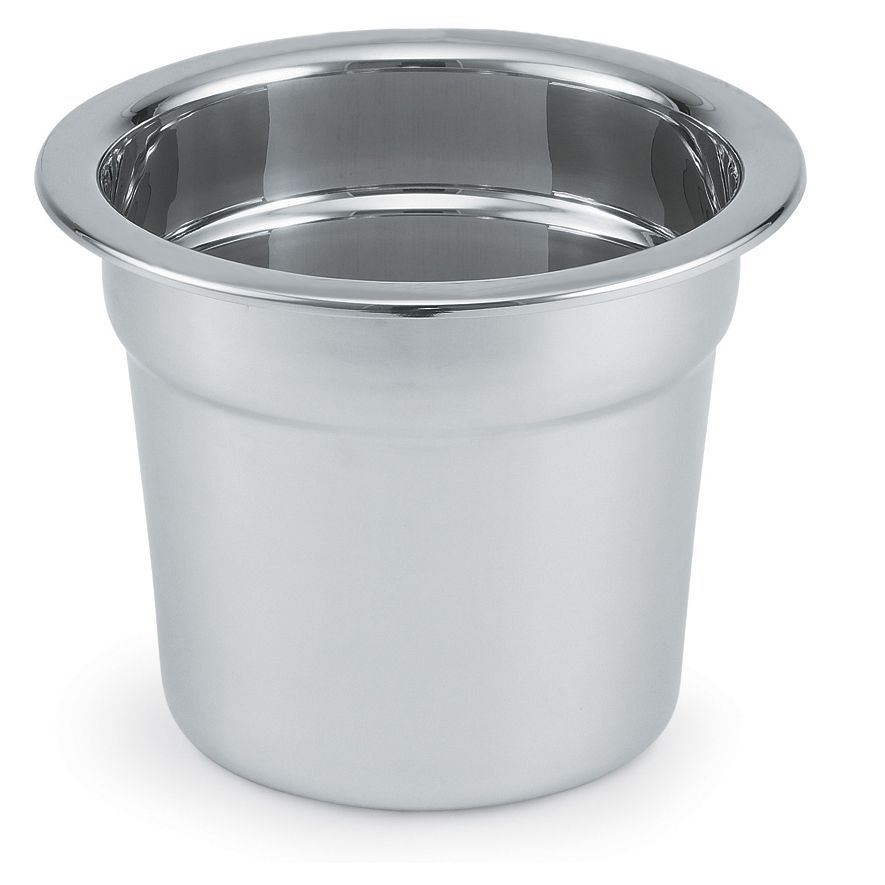 Miramar Polished S/S Decorative Soup Inset w/ Non-Embossed Rim, 10 Qt