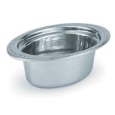 Miramar Small Oval Polished S/S Decorative Pan, 3.4 Qt