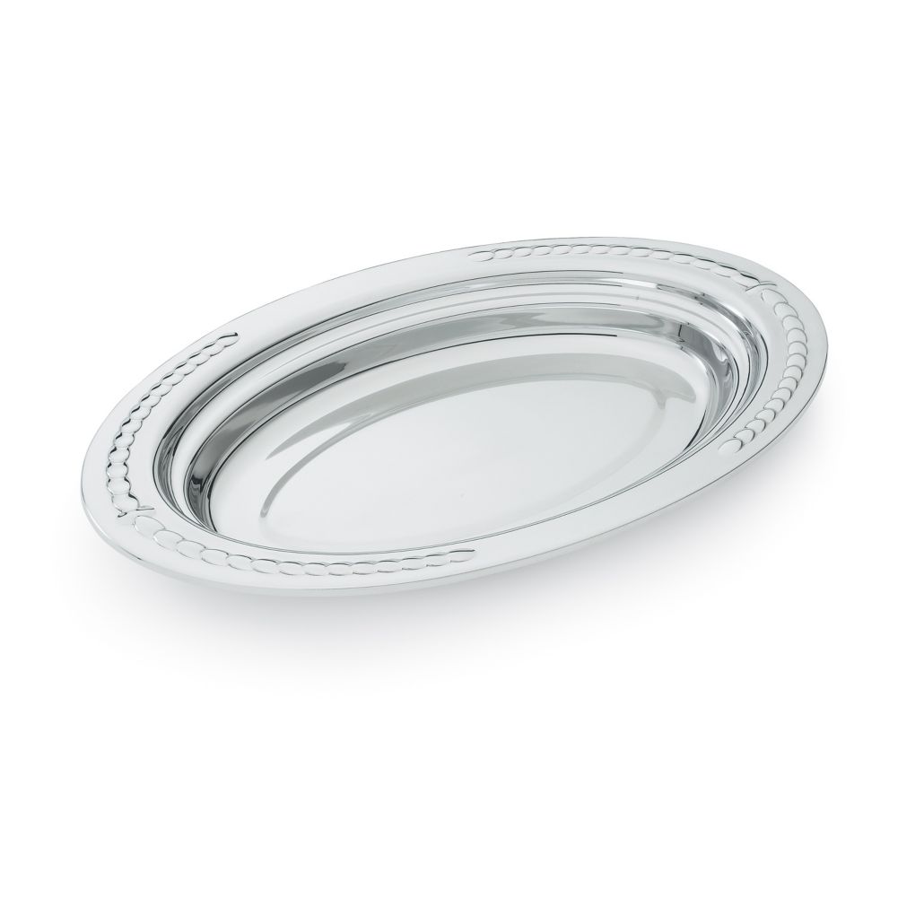 Miramar Large Oval Polished S/S Decorative Pan, 3 Qt