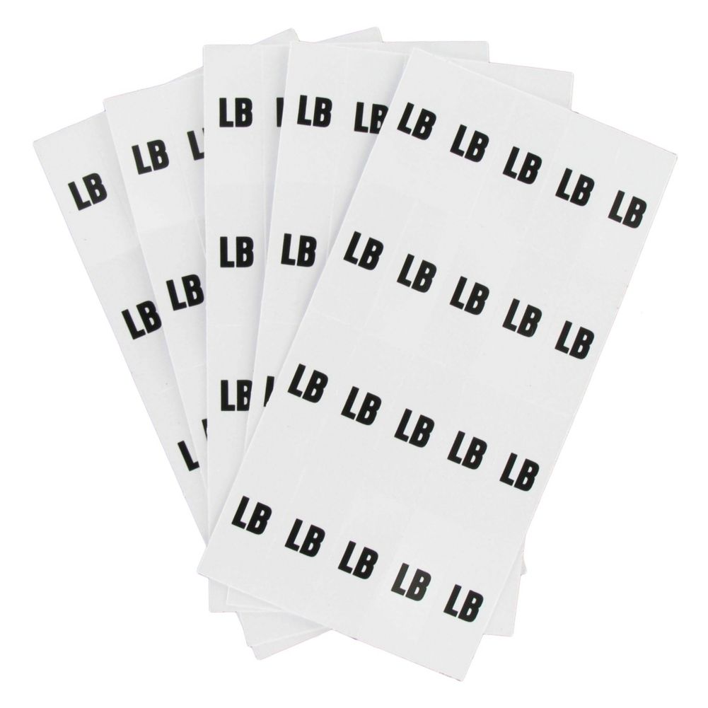 Black / White LB Insert for Shelf Molding, 1-1/4 x 1/2
