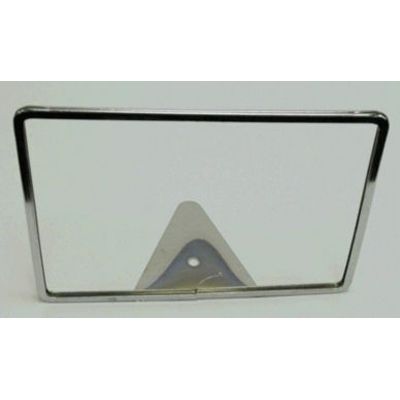 Chrome Triangle Easel Base Sign Holder, 8-1/2" x 11"