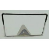 Chrome Triangle Easel Base Sign Holder, 8-1/2" x 11"