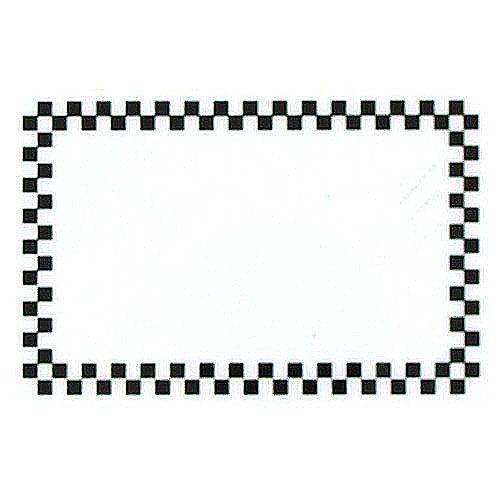 Style P Black Check Write-On / Wipe-Off Tag, 2" x 3"