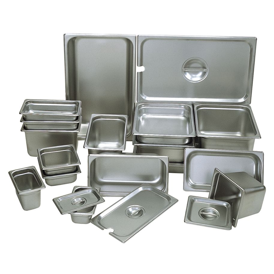 Update International Anti-Jam Half-Size 2-1/2 In Deep Steam Table Pan
