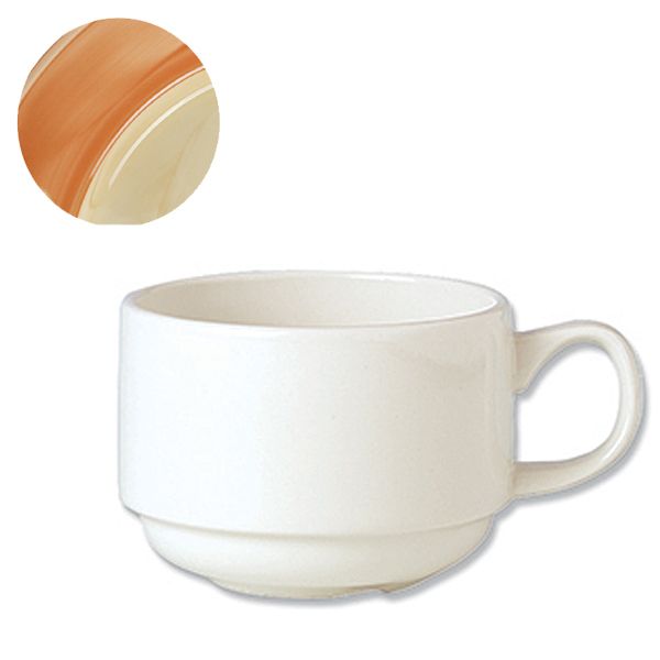 Steelite Performance Naturals Paprika 7 Oz Stacking Slimline Cup