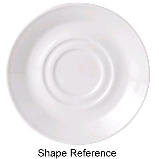 Steelite Performance Simplicity Sapphire Carnival 4-5/8" Double Well Saucer