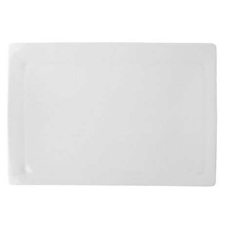 Steelite Montgatina O! Luna White 12-1/2 x 8-1/2" Solar Plate