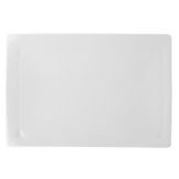 Steelite Montgatina O! Luna White 12-1/2 x 8-1/2" Solar Plate