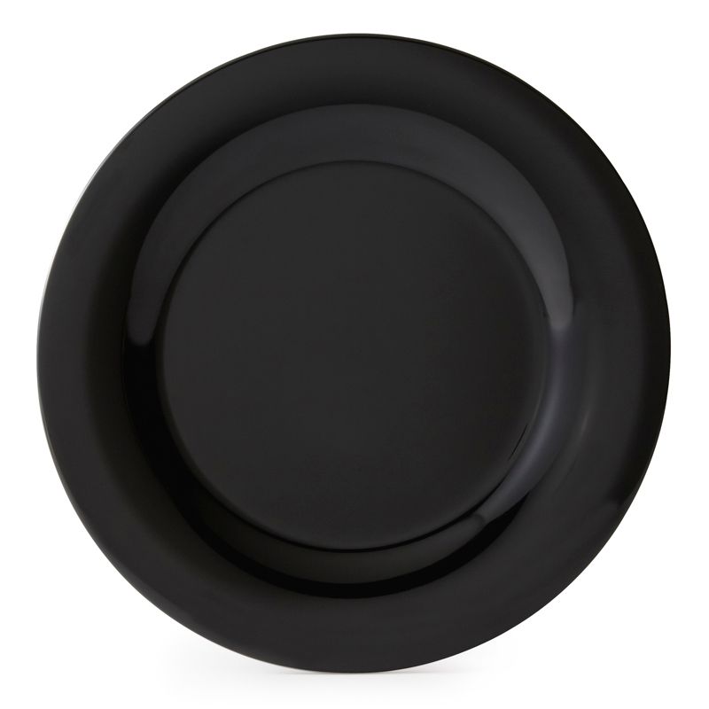 G.E.T. Black Elegance&trade; 9" Wide Rim Melamine Plate