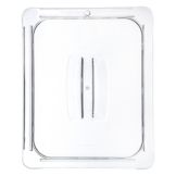 Carlisle&reg; Top Notch&reg; Clear Half Size Handled Food Pan Lid