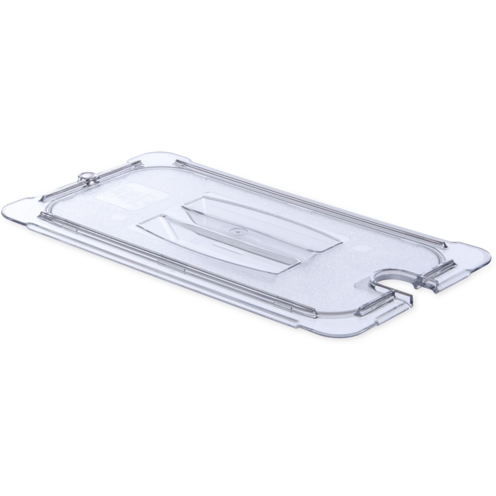 Carlisle Foodservice Universal Clear 1/3 Size Hand. / Notched FP Lid