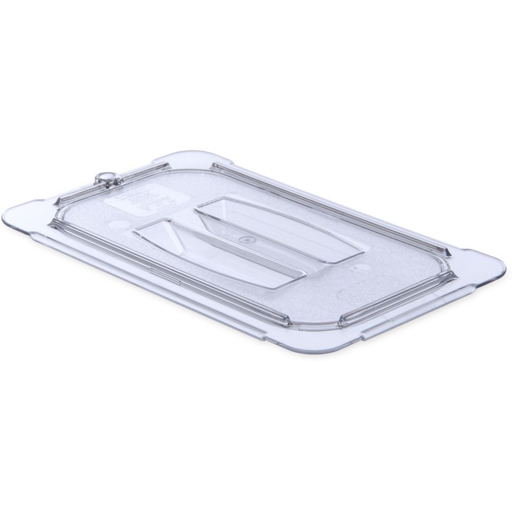 Carlisle Foodservice Universal Clear 1/4 Size Handled Foodpan Lid
