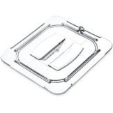 Carlisle&reg; Top Notch&reg; Clear One-Sixth Size Handled Food Pan Lid