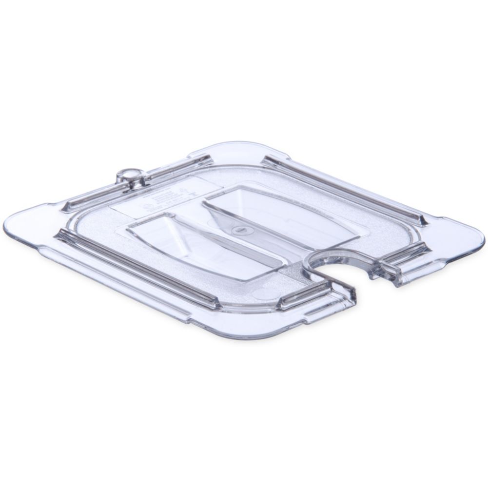 Carlisle Top Notch&reg; One-Sixth Size Handled Notched Food Pan Lid