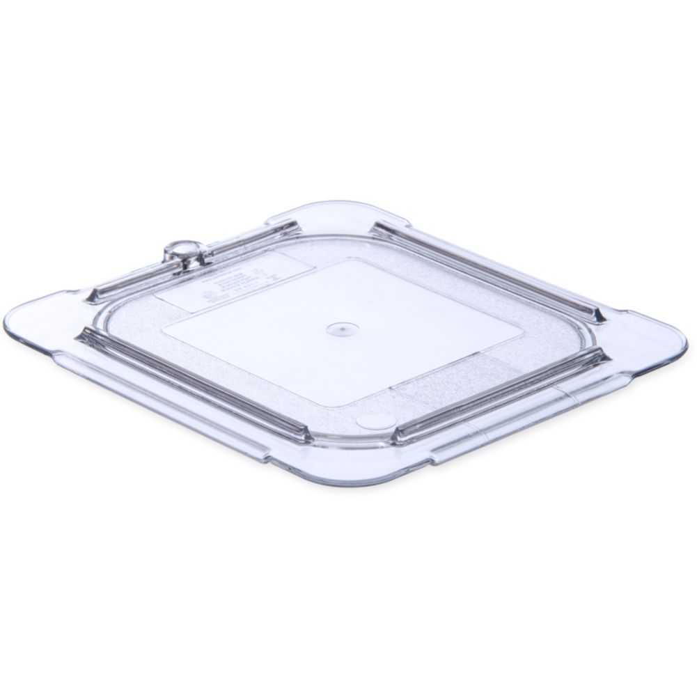 Carlisle&reg; Top Notch&reg; Clear One-Sixth Size Flat Food Pan Lid