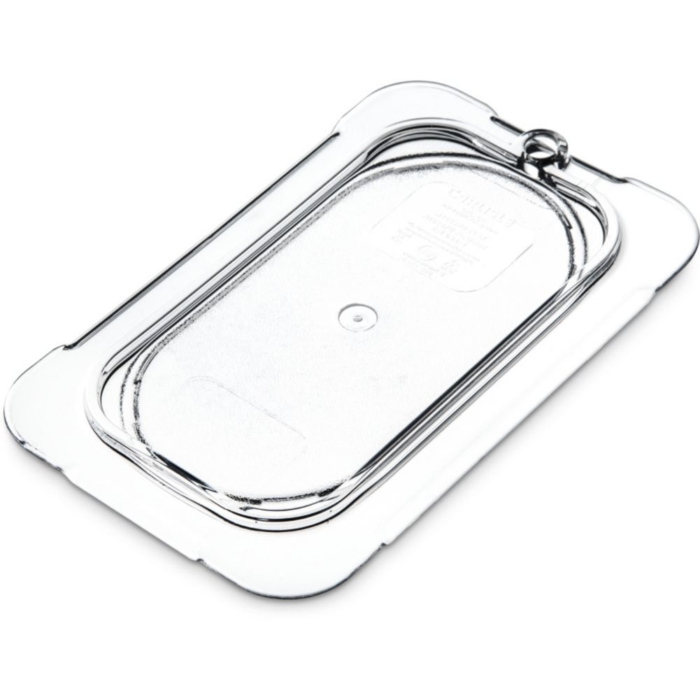 Carlisle Foodservice Universal Clear 1/9 Size Flat Foodpan Lid