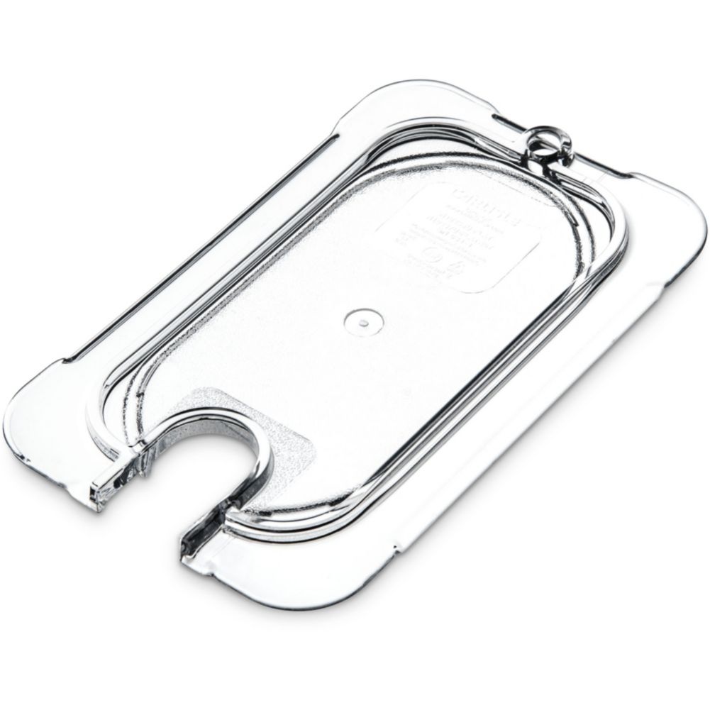 Carlisle Foodservice Universal Clear 1/9 Size Notched Foodpan Lid