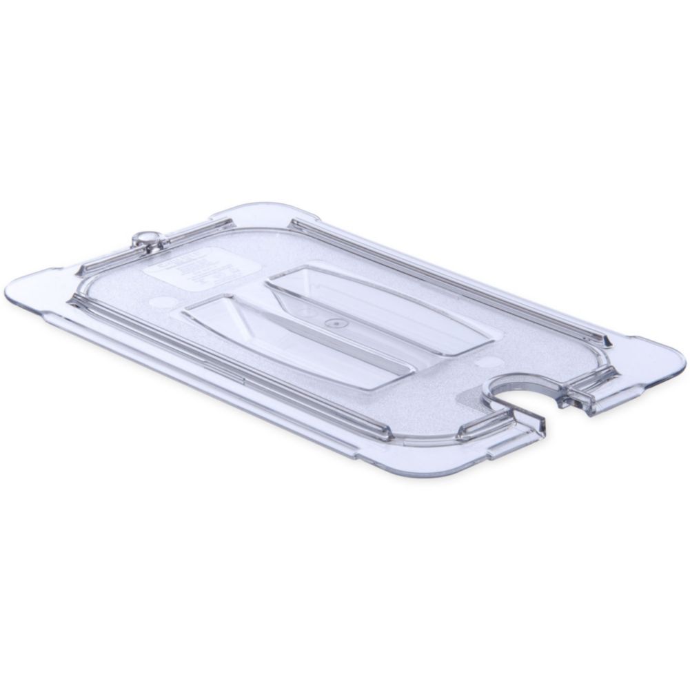 Carlisle Foodservice Universal Clear 1/4 Size Notched Foodpan Lid