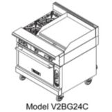 Vulcan Hart V Series Heavy Duty 36" Gas Range w/ 24" Griddle