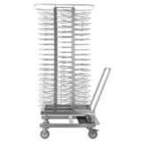 Alto-Shaam&reg; UN-27971 Stainless Steel Roll-In Plate Cart