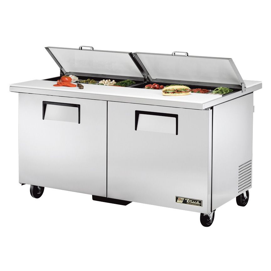 True&reg; Dual-Sided 15.5 Cu ft 16-Pan Sandwich / Salad Unit