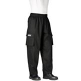 Chefwear&reg; Small Black Cargo Pants