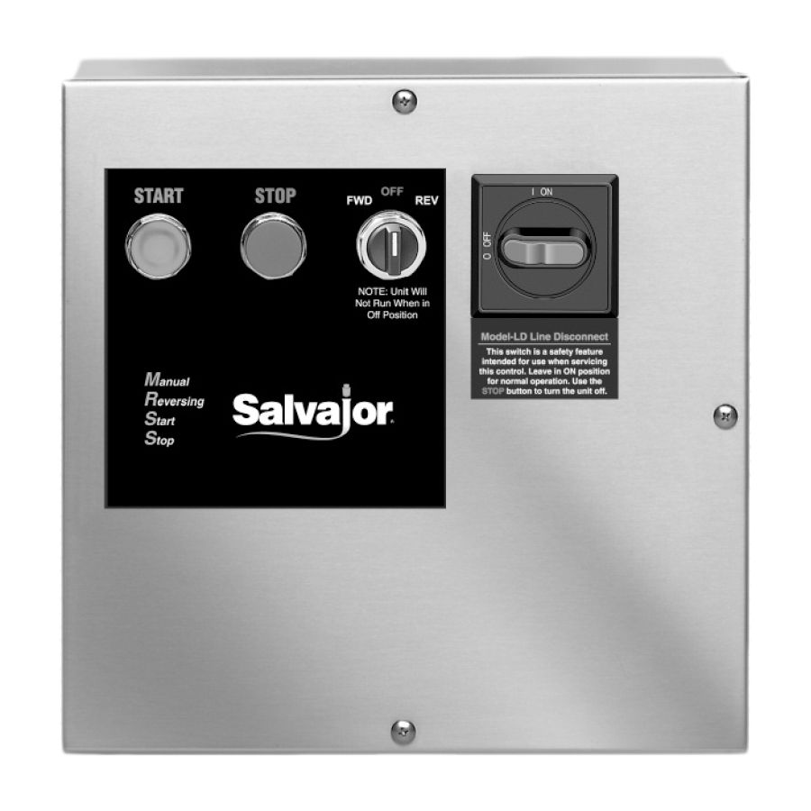 Salvajor Reversing Push Button Control w/ Safety Line Disconnect