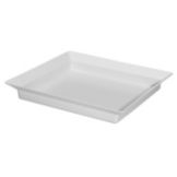 Gourmet Display&reg; 10" Square White Chiller Plate