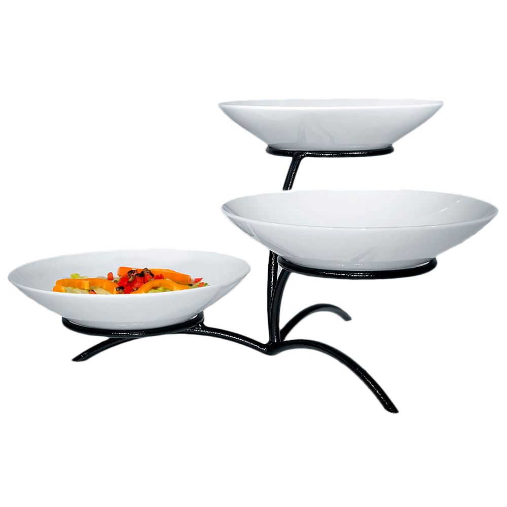 Gourmet Display&reg; 3-Tier Porcelain Bowl Display