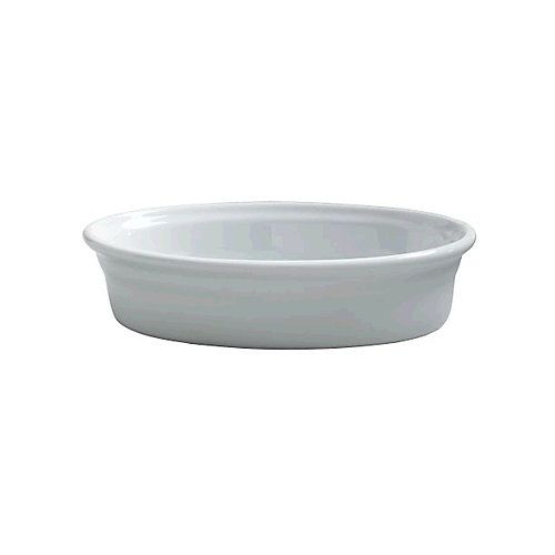 Steelite Varick Cafe White Porcelain 8 Oz Oval Baker
